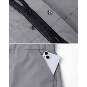 Unisex Gray Short Sleeve <b>Work</b> Coverall Breathable Cotton High Visibility <b>Waterproof</b> Industrial Safety Uniform - Product Image 6