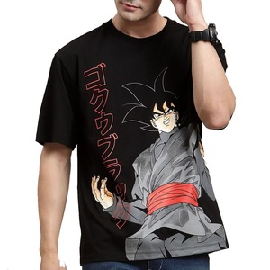 เสื้อยืดแขนสั้นสีดำสำหรับผู้ชาย พิมพ์ลายตัวอักษรตามสั่ง คอกลม ทรงปกติ ระบายอากาศได้ดี ผ้าคอตตอนเจอร์ซีย์ 220 กรัม สไตล์ลำลอง - Product Image 5