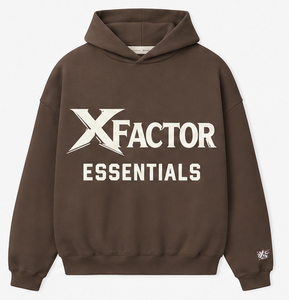 เสื้อฮู้ดโอเวอร์ไซส์ผู้ชาย XFactor Essentials ผ้าฝ้ายเฟรนช์เทอร์รี่ สวมใส่สบายๆ สำหรับฤดูใบไม้ร่วง พิมพ์ลายโลโก้ด้านหน้า - Product Image 4