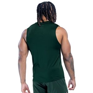 Camiseta sin Mangas Verde Oscuro para Hombre, Personalizada con Logotipo SHOUKAT, para Gimnasio, Fitness, Culturismo, Entrenamiento, Ropa Deportiva, Atlética C - Product Image 3