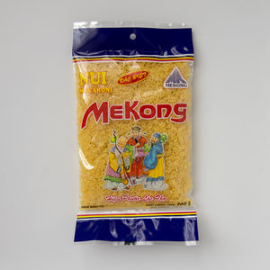 มักกะโรนีข้าวเหนียวรูปดาว 200 กรัม ปราศจากกลูเตน ไขมันต่ำ พาสต้าสีเหลือง บรรจุถุง รับผลิตแบบ OEM โรงงานเวียดนาม - Product Image 1