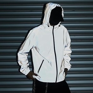 Chaqueta Cortavientos Reflectante para Hombre, Ligera, Impermeable, Deportiva, para Correr, Senderismo y Actividades al Aire Libre - Product Image 3