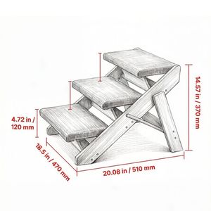 Scale per Animali Domestici con Superficie Antiscivolo per Uso nell'Armadio - Product Image 3