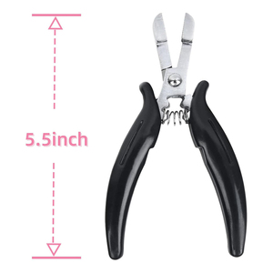 Alicates para extensiones de cabello de acero inoxidable de 5.5 pulgadas, herramienta manual para instalar y remover enlaces de queratina. - Product Image 1