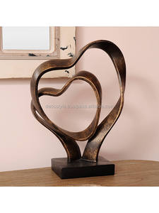 Libra escultura doble corazón oro antiguo - Product Image 4