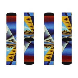 Chaussettes Solides à Col Rond avec Impression par Transfert Thermique, Respirantes, Séchage Rapide, en Polyester et Spandex, pour Adultes, Été, Décontractées, Athlétiques, Yoga, Course à Pied - Product Image 2