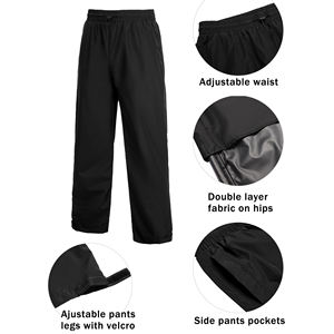 Traje de lluvia con cremallera a la moda, cortavientos ligero para exteriores, OEM/ODM personalizado, conjunto de 2 piezas con cremallera para hombre - Product Image 2