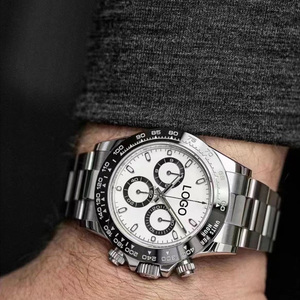 Reloj de Pulsera de Acero Inoxidable con Logotipo Personalizado de Fábrica de Alta Calidad, Reloj de Moda con Cristal de Zafiro, Automático, Sumergible, 40 mm, 100 Bares, Resistente al Agua - Product Image 3