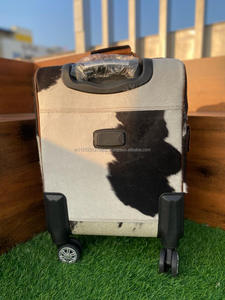 Bolsa de equipaje con ruedas de piel de vaca de alta calidad hecha a mano Real, equipaje personalizado con ruedas - Product Image 6