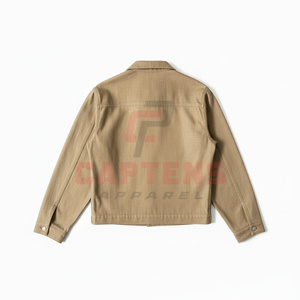 Ensemble streetwear vintage en jean pour homme, collection hiver 2026 : Veste respirante délavée à l'acide et jean ample en polyester/coton léger - Product Image 3