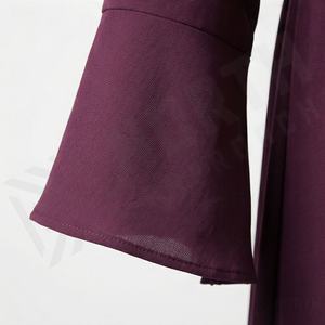 Nouvelle robe Abaya musulmane pour femmes, vêtements personnalisés, design uni avec plis, mode modeste de haute qualité - Product Image 5