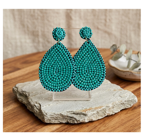 Pendientes bohemios con borlas, personalidad, loro, Tigre, leopardo, patrón, cuentas de semillas, pendientes de mujer con cuentas, joyería - Product Image 1