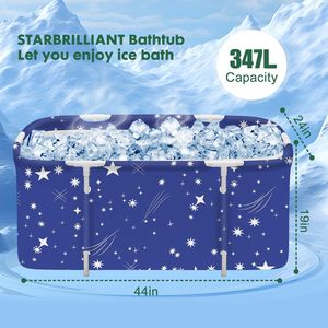 Vasca da Bagno SPA Portatile e Pieghevole con Termostato, Doccia per Bagno Familiare con Area Separata per Immersione in Bagno di Ghiaccio, Vasche di Qualità - Product Image 4