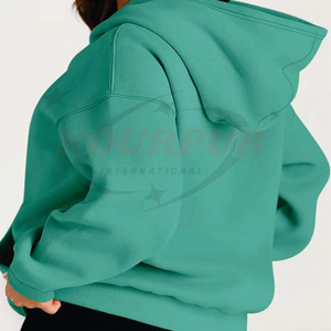 Nueva Sudadera con Capucha para Mujer, 100% Algodón, Diseño con Bolsillo Frontal, Impermeable, Transpirable, Cálida y Cómoda, para Invierno - Product Image 4