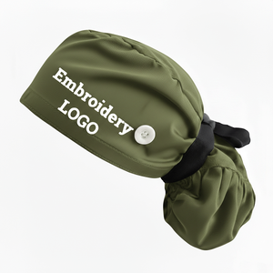 Gorros Quirúrgicos para Enfermeras, Forrados en Satén, de Algodón Ajustable, para Hospital - Product Image 6