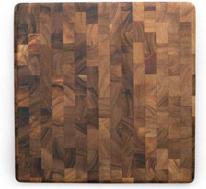 Premium End Grain Acacia Wood Cutting Board & Chopping Block Eco-Friendly Dishwasher Safe for Kitchen Meat Vegetable Preparation - Product Image 5