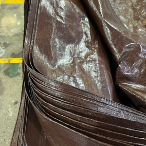 Bâche en PE marron haute durabilité, grande capacité, couleurs et dimensions personnalisables pour usage extérieur - Product Image 1