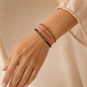 Handmade Gold Beaded Adjustable Thread Bracelet <b>Set</b> for Women Multicolor Macrame Trendy Party Fashion Jewelry - Product Image 5