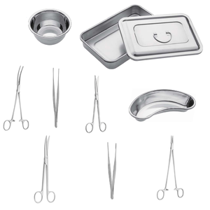 10pcs Manual Stainless Steel Surgical Instruments Kit CE Certified Medical Wound Dressing Set for Clinics Dentavex DC-<b>S</b>-<b>9</b> Class - Product Image 5