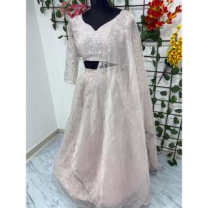 Vestidos de Fiesta Lehenga Choli con Hermoso Bordado de Hilo de Diseñador - Product Image 2