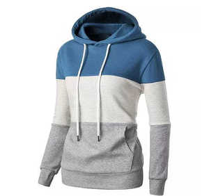 เสื้อกันหนาวผู้หญิงแบบมีฮู้ด ผ้าถักขนแกะ 100% ผ้าฝ้าย ระบายอากาศ กันลม เป็นมิตรกับสิ่งแวดล้อม ทรงโอเวอร์ไซส์ แขนยาว ไหล่ตก - Product Image 2