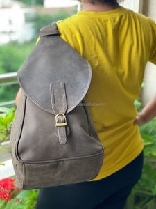 Handmade Real Leather Backpack Brown Backpack College Backpack - Product Image 4