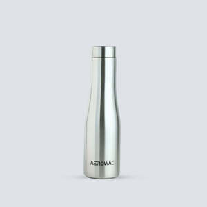 Double wall stainless steel insulated sports bottle with portable handle flip straw drinking lid reusable thermal hydration - Product Image 1