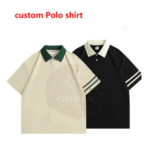 Polo à manches courtes élégant pour homme en coton de qualité supérieure, texture respirante et look moderne pour les sorties décontractées et les occasions habillées - Product Image 3