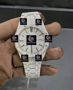 Reloj de Lujo Blue Moon con Diamantes, Unisex, Acero Inoxidable, Analógico, Cuarzo, Fecha, Zafiro, 42 mm, GPS, Resistente al Agua 3BAR - Product Image 1