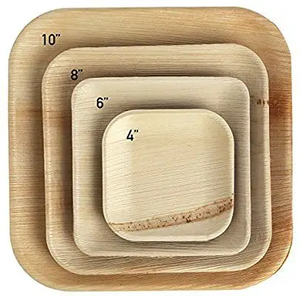 Eco Friendly Areca Palm Leaf Plate Set Biodegradable Large Round <b>Disposable</b> Plates For Restaurants And Catering Food Packaging - Product Image 4