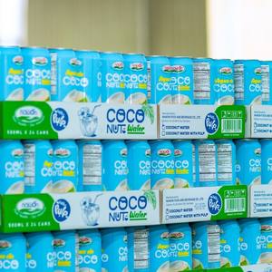 น้ำมะพร้าวแท้ 500 มล. บรรจุกระป๋อง น้ำมะพร้าว 100% รับผลิตแบบ OEM แบรนด์ส่วนตัว ผู้ผลิต นาวอน แบรนด์ ตัวอย่างฟรี ODM ฮาลาล - Product Image 6