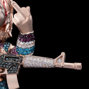 Collier Pendentif en Argent 925 Certifié IGI Style Vintage avec Nom Personnalisé, Diamant Moissanite Cultivé en Laboratoire, Hip Hop - Product Image 4