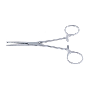Pinces hémostatiques robustes en acier inoxydable avec mécanisme de verrouillage à cliquet pour procédures médicales - Product Image 1