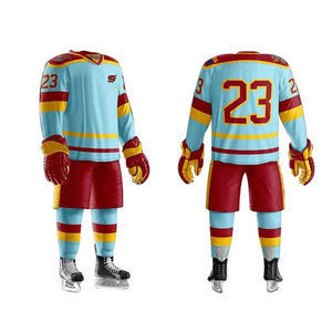 Polyester Made Ice Hockey Uniform Quick Dry Fabric Offering Breathable Comfort and Style OEM Service Customizable High Quality - Product Image 1