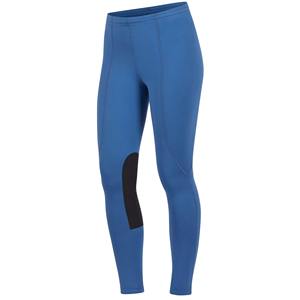 Leggings d'équitation pour femmes, taille haute, longueur intégrale, bleus, en tricot, Spandex Nylon, extensibles dans les quatre sens, avec bande latérale, 2026 - Product Image 1