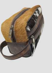 Trousse de Toilette de Voyage en Cuir Pleine Fleur Véritable Cuir de Vachette pour Sac, Kit de Soins Personnels Unisexe avec Fermeture Éclair, Vente en Gros, Personnalisable LHON-0017 - Product Image 3