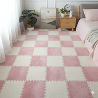 Vente en gros OEM – Tapis emboîtables écologiques, antibactériens, résistants à l'humidité, non toxiques, isolants thermiques, antidérapants, à surface douce en fourrure