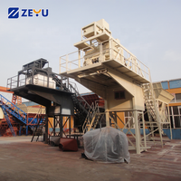 Centrale à béton mobile Zeyu YHZS75 sur remorque, 75m3/h, centrale à béton préfabriqué portable, transport facile, certificat CE