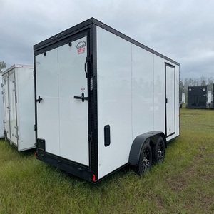 Remorque de transport de marchandises moderne et fermée, avec une structure en acier robuste, une zone de chargement spacieuse et une protection contre les intempéries - Product Image 2