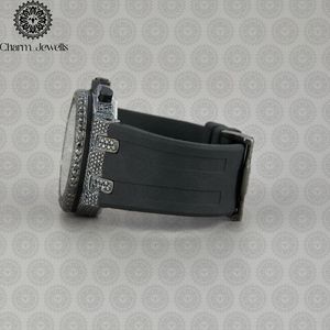 Reloj de Lujo para Hombre Charm_Jewells, Acero Inoxidable, Esfera de 43 mm, Correa de Caucho, Cronógrafo, Movimiento de Cuarzo, Caja Poligonal - Product Image 2