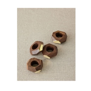 Anillo de servilleta clásico de madera para mesa de comedor tradicional, ceremonia de boda, restaurante, banquete, hotel, resort, fiesta y hogar - Product Image 6