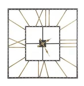 Luxury Modern Wall Clock <b>Gold</b> Stone Texture Print Silent Quartz Metal <b>Frame</b> for Premium Interior Design Living Room Wall Art - Product Image 4