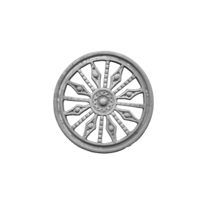 Grille circulaire en fonte d'aluminium à motif étoilé, pièce maîtresse de balustrade de luxe pour balcon de villa - Product Image 1