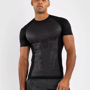 Wholesale Sun Protection Clothing <b>Compression</b> <b>Shirt</b> Rashguard Sublimated Short Sleeves Surf Rashguard Men Private Logo Labelling - Product Image 6