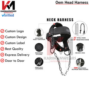 Arnés de Cuello de Alto Rendimiento con Ajuste Regulable para Ejercicios de Desarrollo Muscular Seguros y Efectivos - Product Image 3