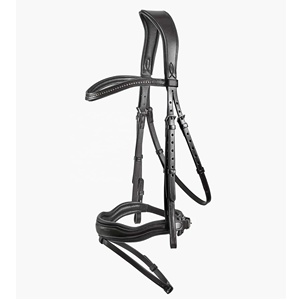Brida de snaffle anatómica de caballo de calidad superior El mejor flash de cuero fabricado por Premium Horse Equipment Producer - Product Image 2