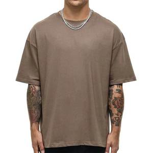 Camiseta de alta calidad de 240 g/m², estilo vintage, oversize, con hombros caídos, 100 % algodón, para hombre, corte holgado, estampada, estilo baggy, de color sólido. - Product Image 3