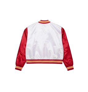 Premium Quality Crop <b>Tops</b> Varsity Jacket For <b>Women's</b> Long Sleeves With Custom Letter Chenille Patch Baseball Jacket - Product Image 2