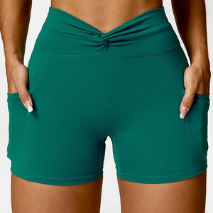 Custom Women's Shorts High Waisted Shorts For Women Breathable And Sweat Wicking Fitness Gym Workout Short - Product Image 5