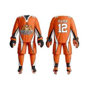 Fabricant pakistanais d'uniformes de hockey sur glace, 100% polyester, antibactérien, respirant, personnalisable, fabriqué au Pakistan, service OEM - Product Image 4